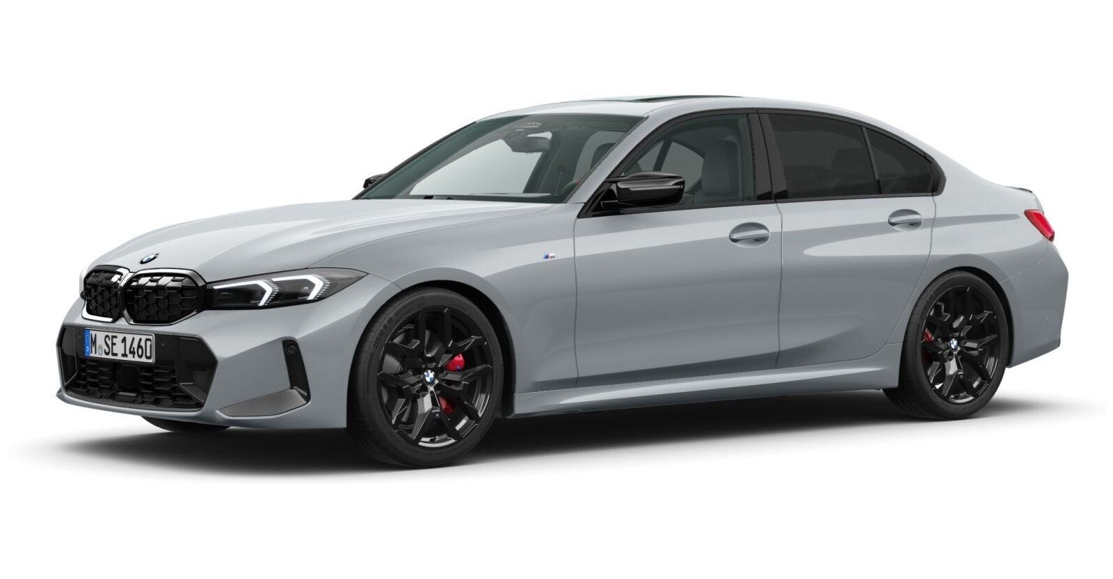 BMW M340i xDrive Limousine in Grau von vorne BMW M340i xDrive Limousine in Grau von vorne