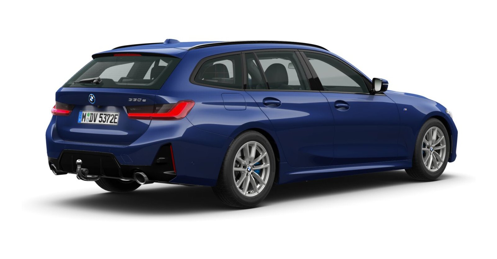BMW BMW 3er in Blau von hinten BMW BMW 3er in Blau von hinten