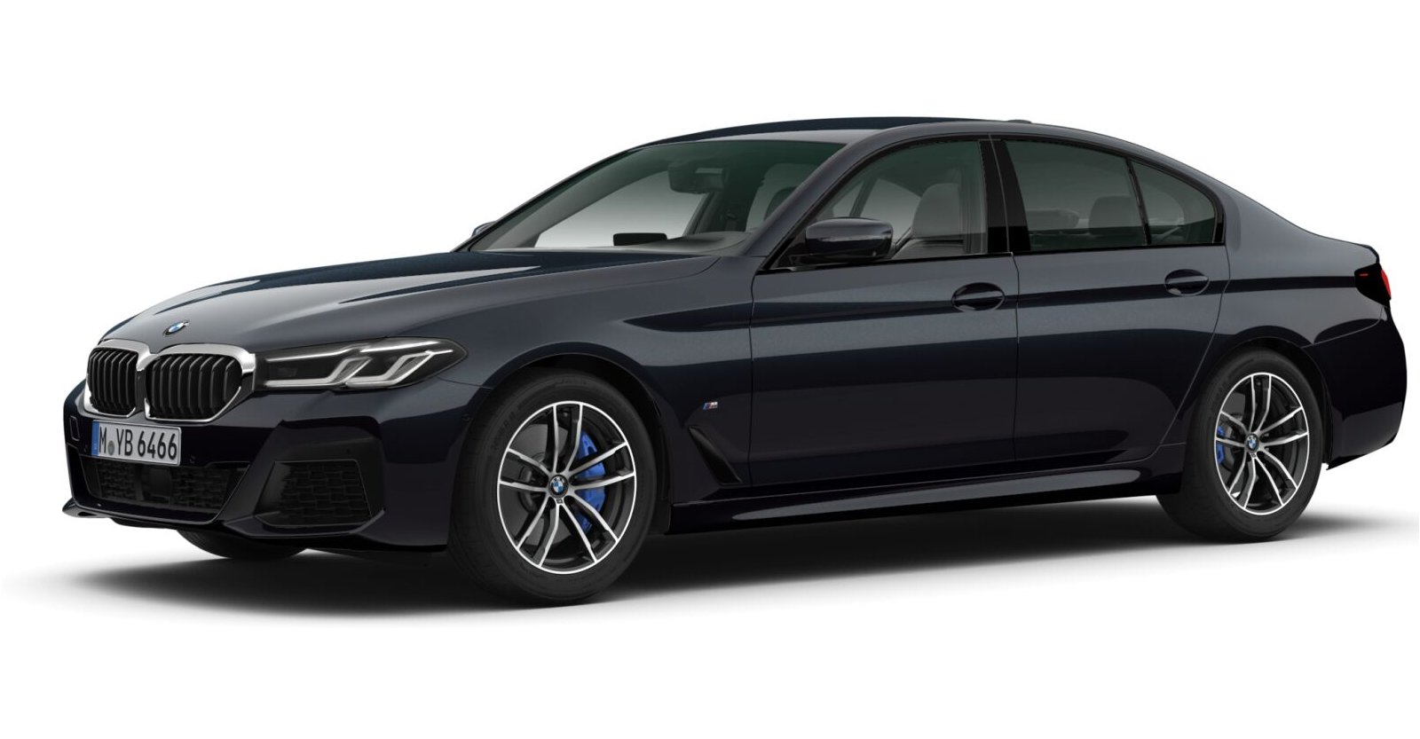 BMW BMW 5er in Schwarz von vorne BMW BMW 5er in Schwarz von vorne