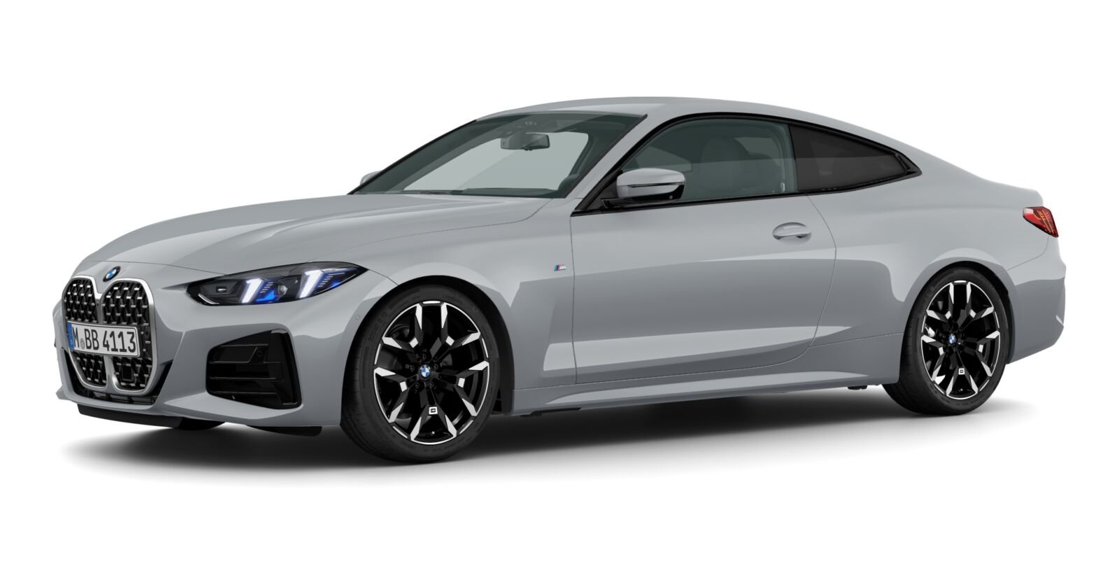 BMW 430i xDrive Coupé in Grau von vorne BMW 430i xDrive Coupé in Grau von vorne