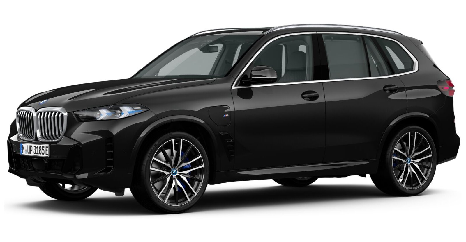 BMW X5 xDrive50e in Schwarz von vorne BMW X5 xDrive50e in Schwarz von vorne