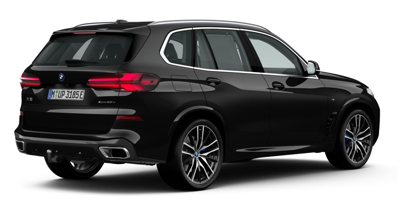 BMW BMW X in Schwarz von hinten