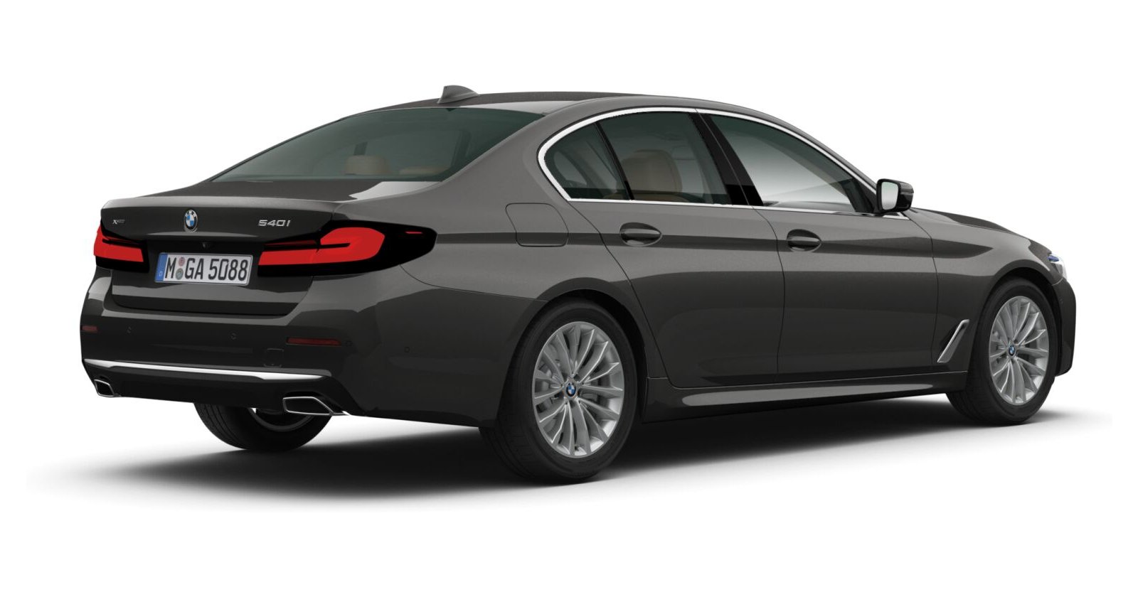 BMW BMW 5er in Grau von hinten BMW BMW 5er in Grau von hinten