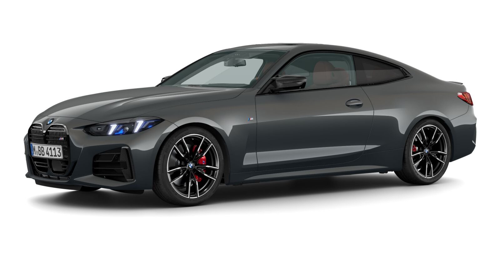 BMW M440i xDrive Coupé in Grau von vorne BMW M440i xDrive Coupé in Grau von vorne