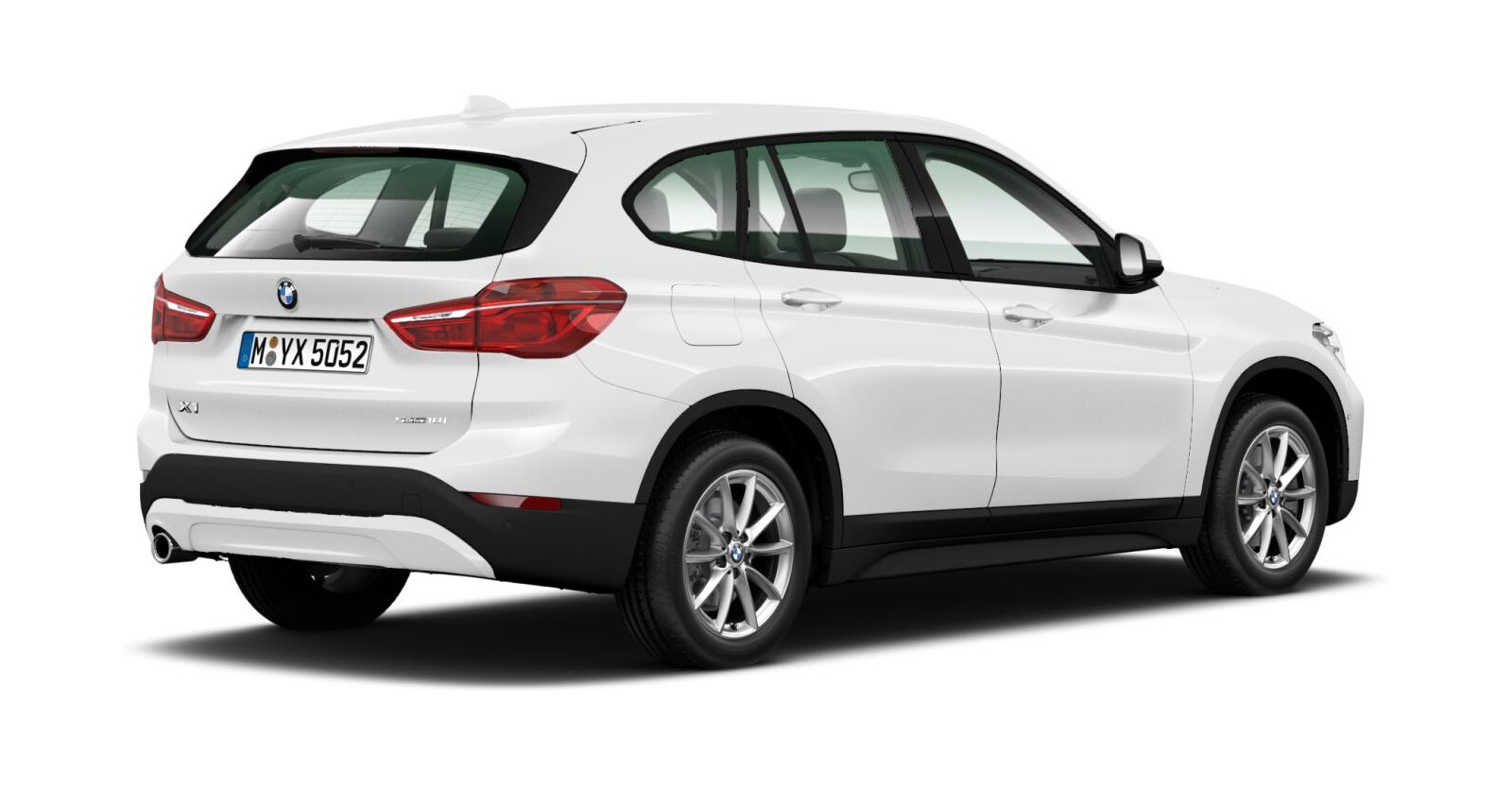 BMW BMW X in Weiß von hinten BMW BMW X in Weiß von hinten