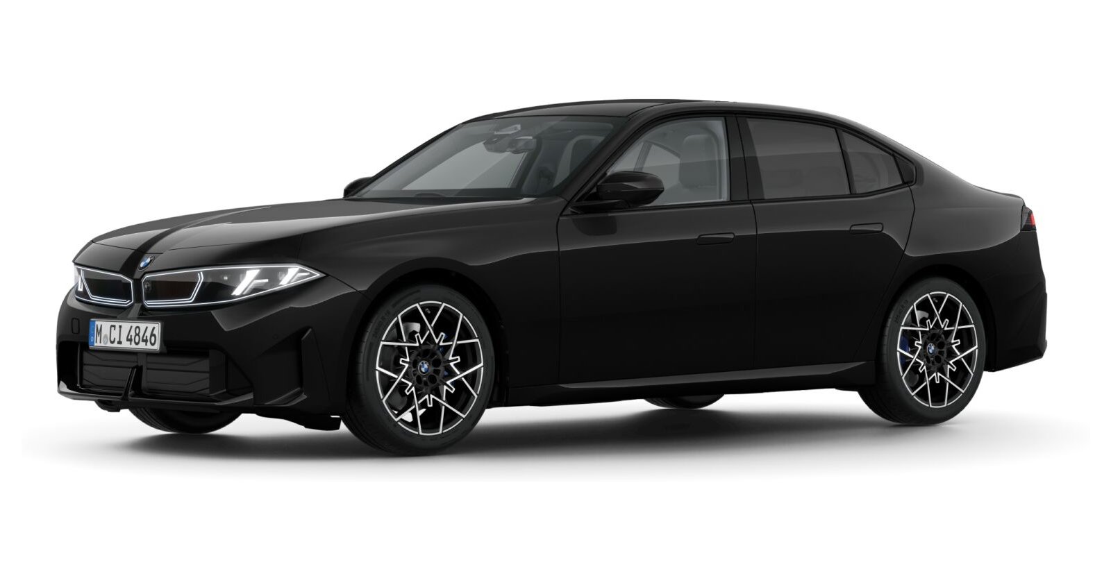 BMW BMW 3er in Schwarz von vorne
