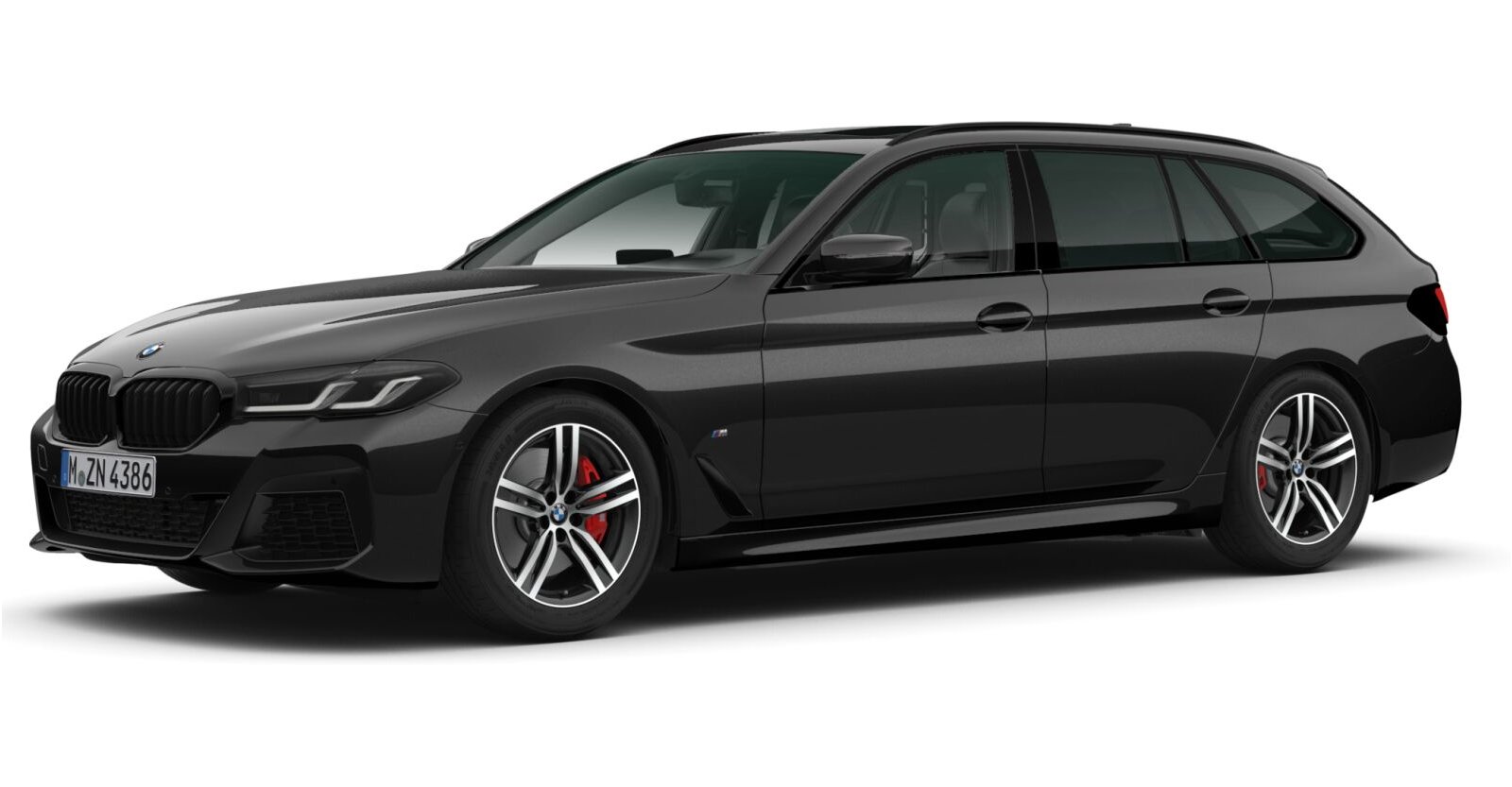 BMW BMW 5er in Schwarz von vorne BMW BMW 5er in Schwarz von vorne