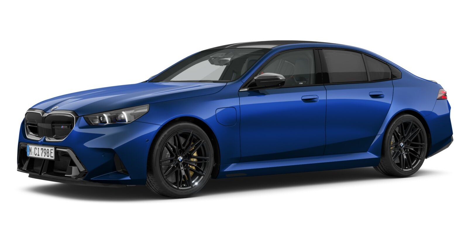 BMW M5 Limousine in Blau von vorne BMW M5 Limousine in Blau von vorne