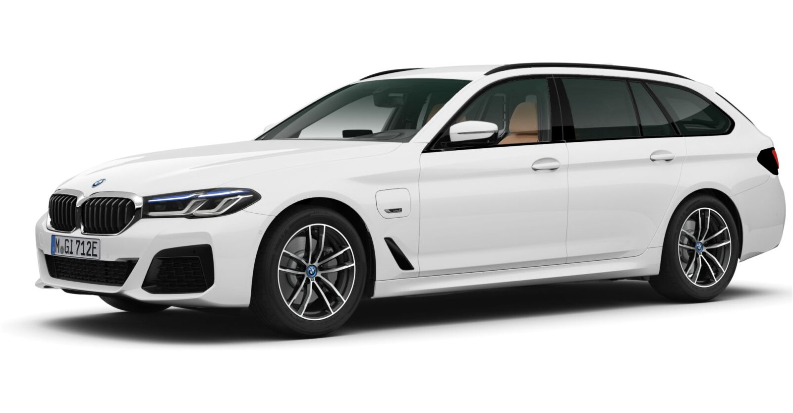 BMW BMW 5er in Weiß von vorne BMW BMW 5er in Weiß von vorne