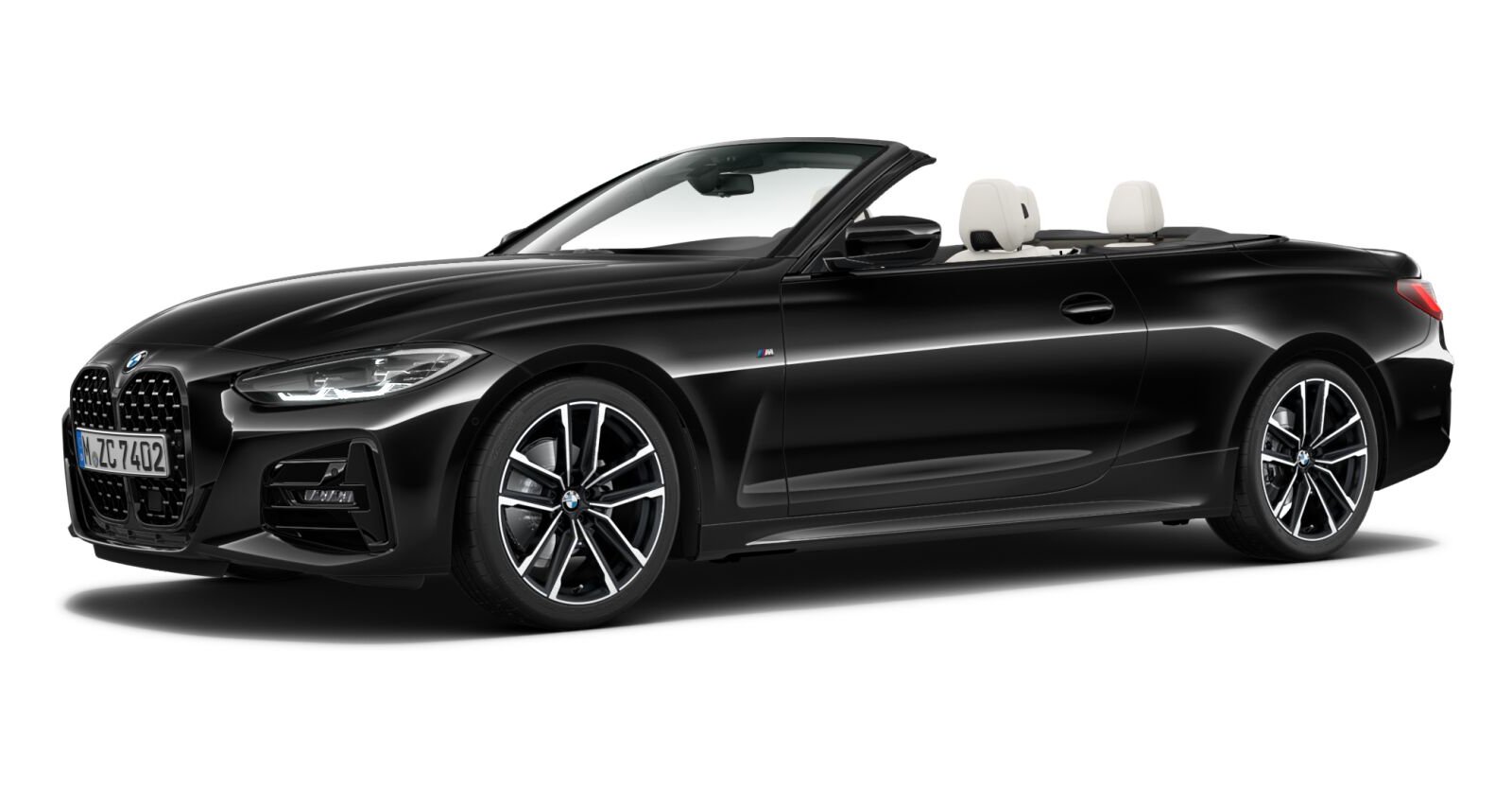 BMW BMW 4er in Schwarz von vorne BMW BMW 4er in Schwarz von vorne