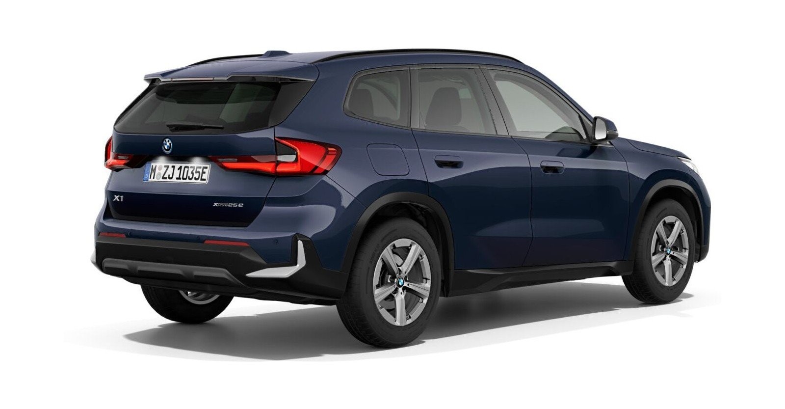 BMW BMW X in Blau von hinten BMW BMW X in Blau von hinten