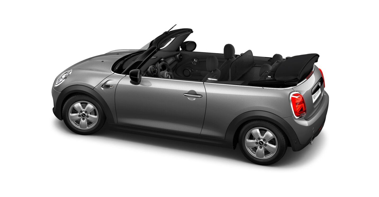 MINI MINI Cabrio in Grau von hinten