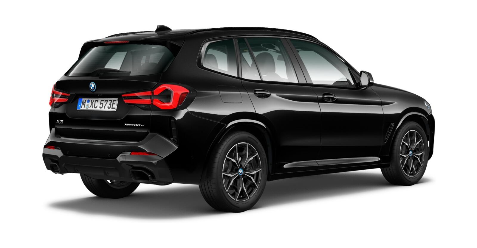 BMW BMW X in Schwarz von hinten BMW BMW X in Schwarz von hinten