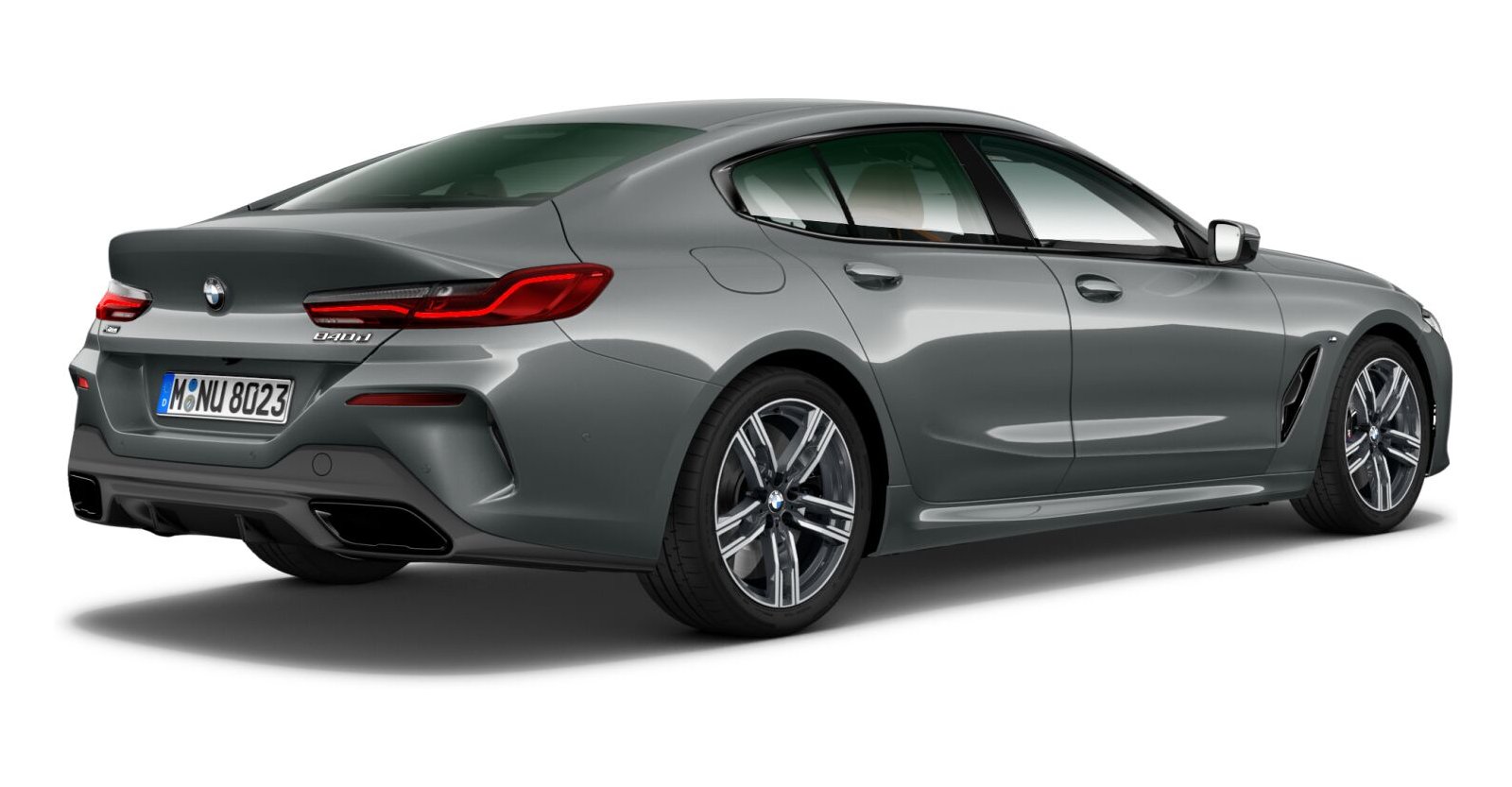 BMW BMW 8er in Grau von hinten BMW BMW 8er in Grau von hinten