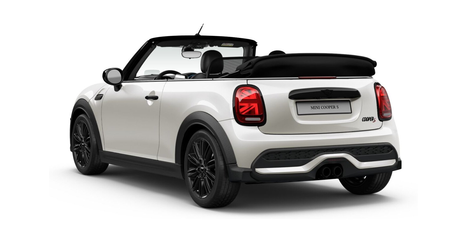 MINI MINI Cabrio in Weiß von hinten MINI MINI Cabrio in Weiß von hinten