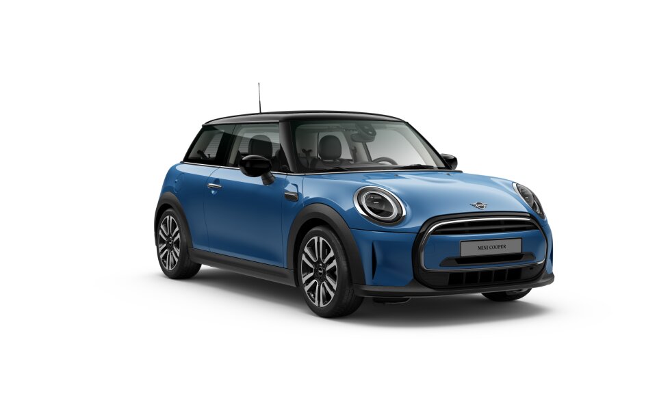 MINI MINI 3-Türer in Blau von vorne MINI MINI 3-Türer in Blau von vorne