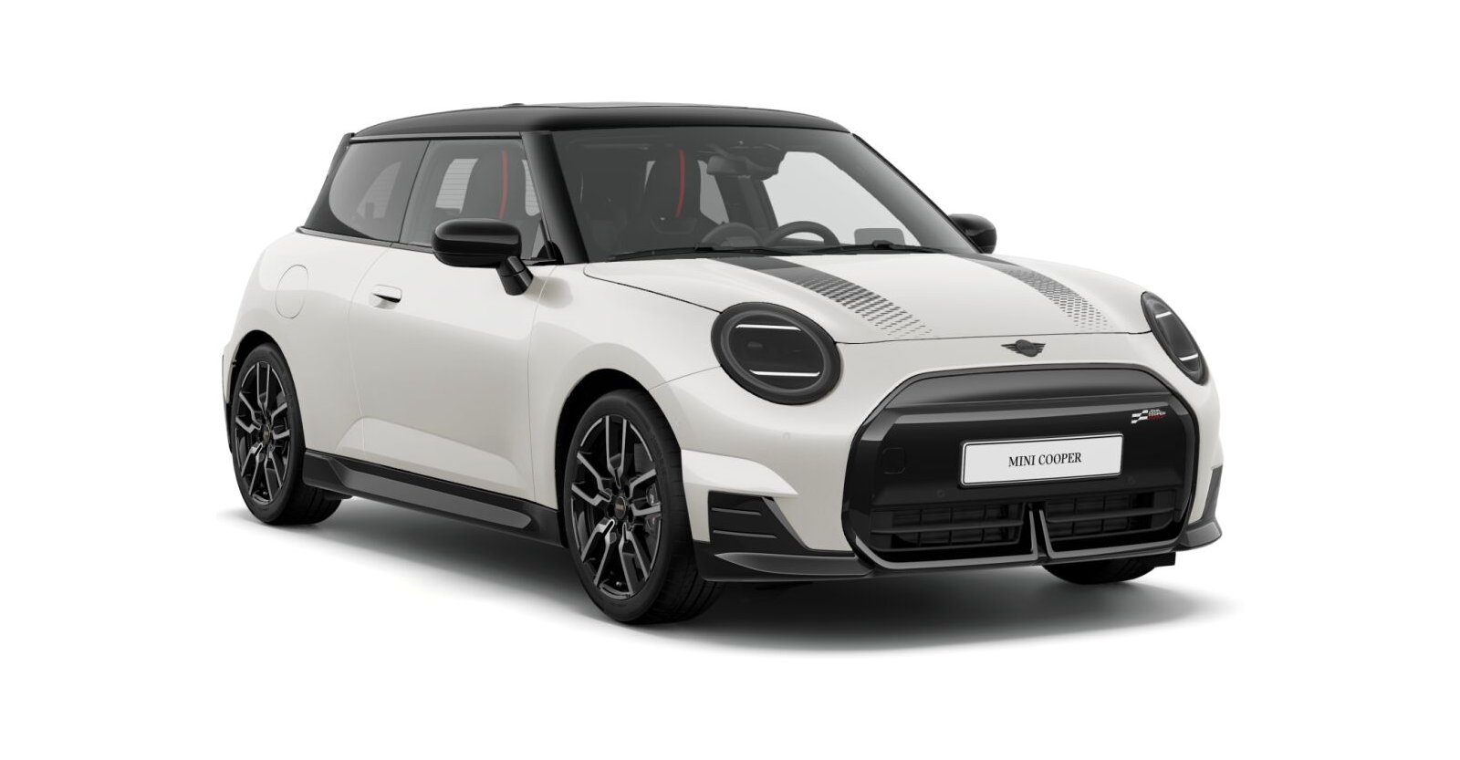 MINI Cooper SE in Weiß von vorne MINI Cooper SE in Weiß von vorne
