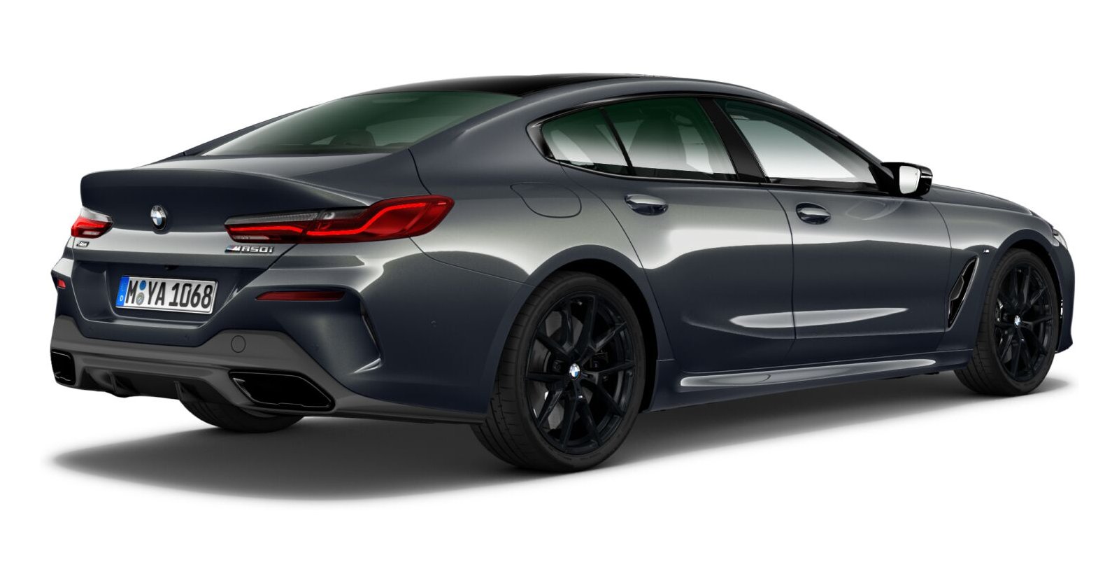 BMW BMW 8er in Grau von hinten BMW BMW 8er in Grau von hinten