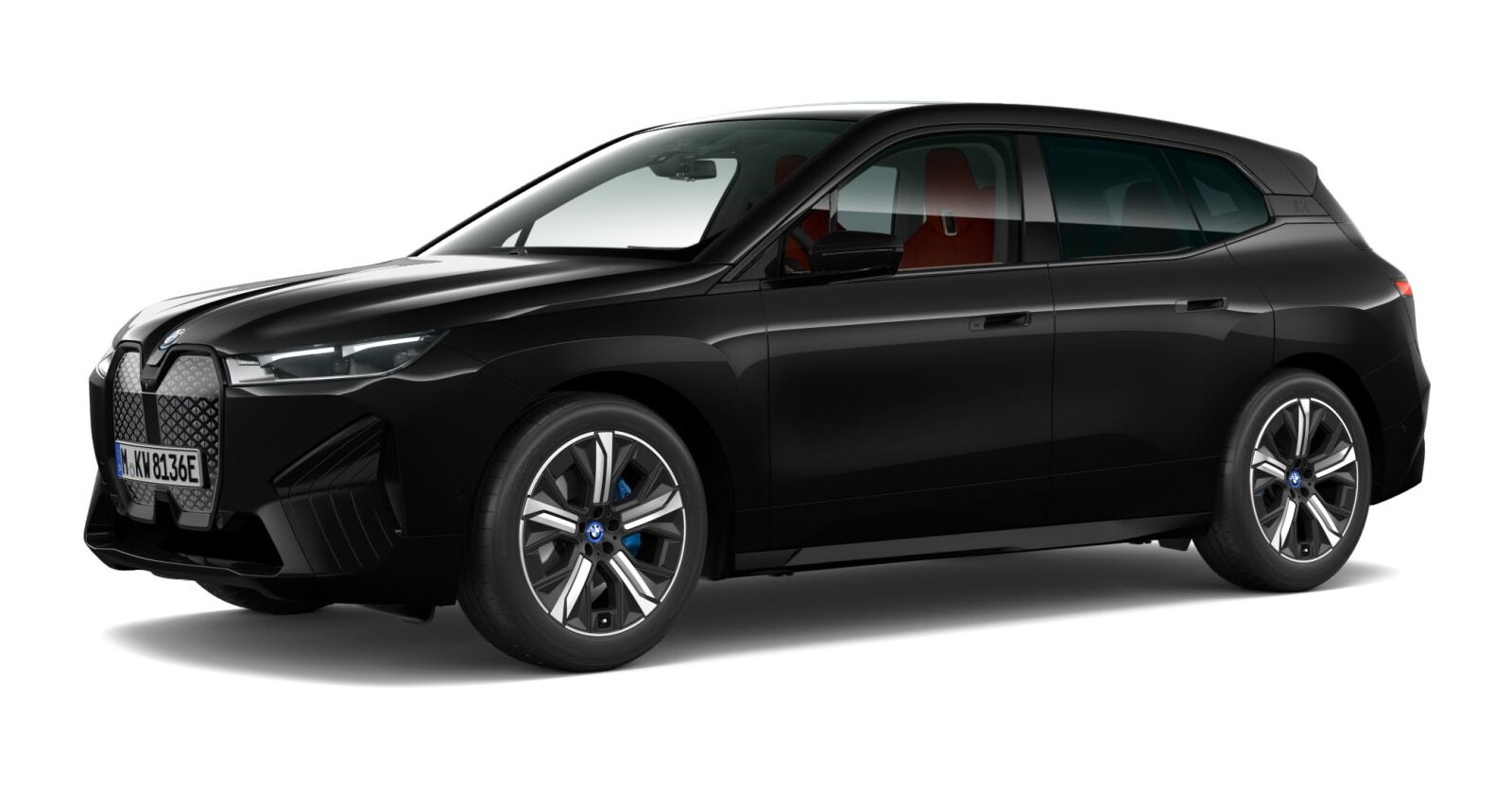 BMW BMW I in Schwarz von vorne BMW BMW I in Schwarz von vorne
