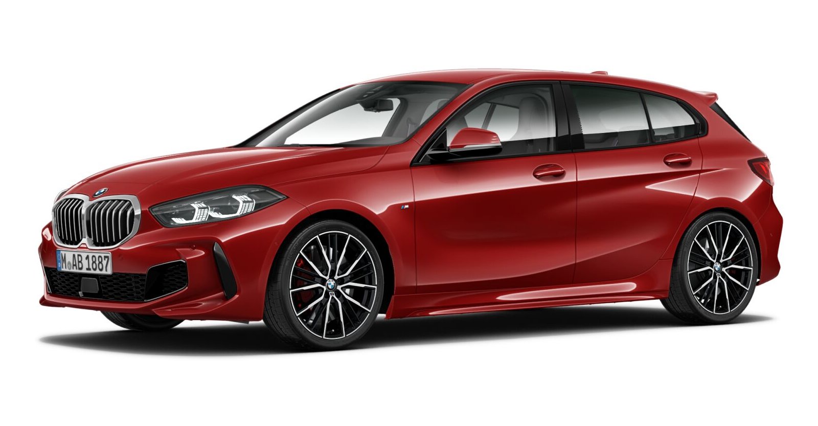 BMW 128Ti in Rot von vorne BMW 128Ti in Rot von vorne