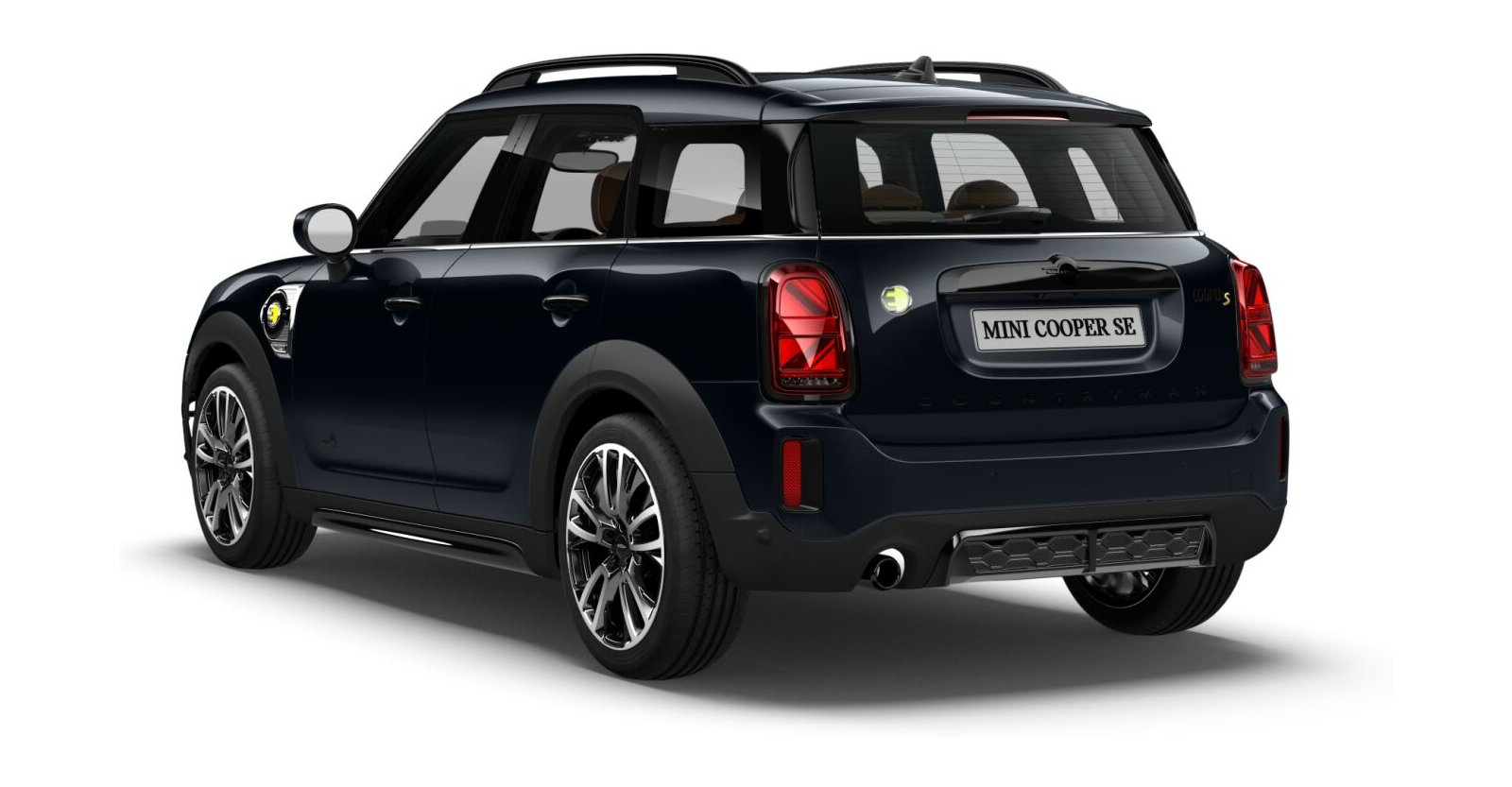 MINI MINI Countryman in Schwarz von hinten