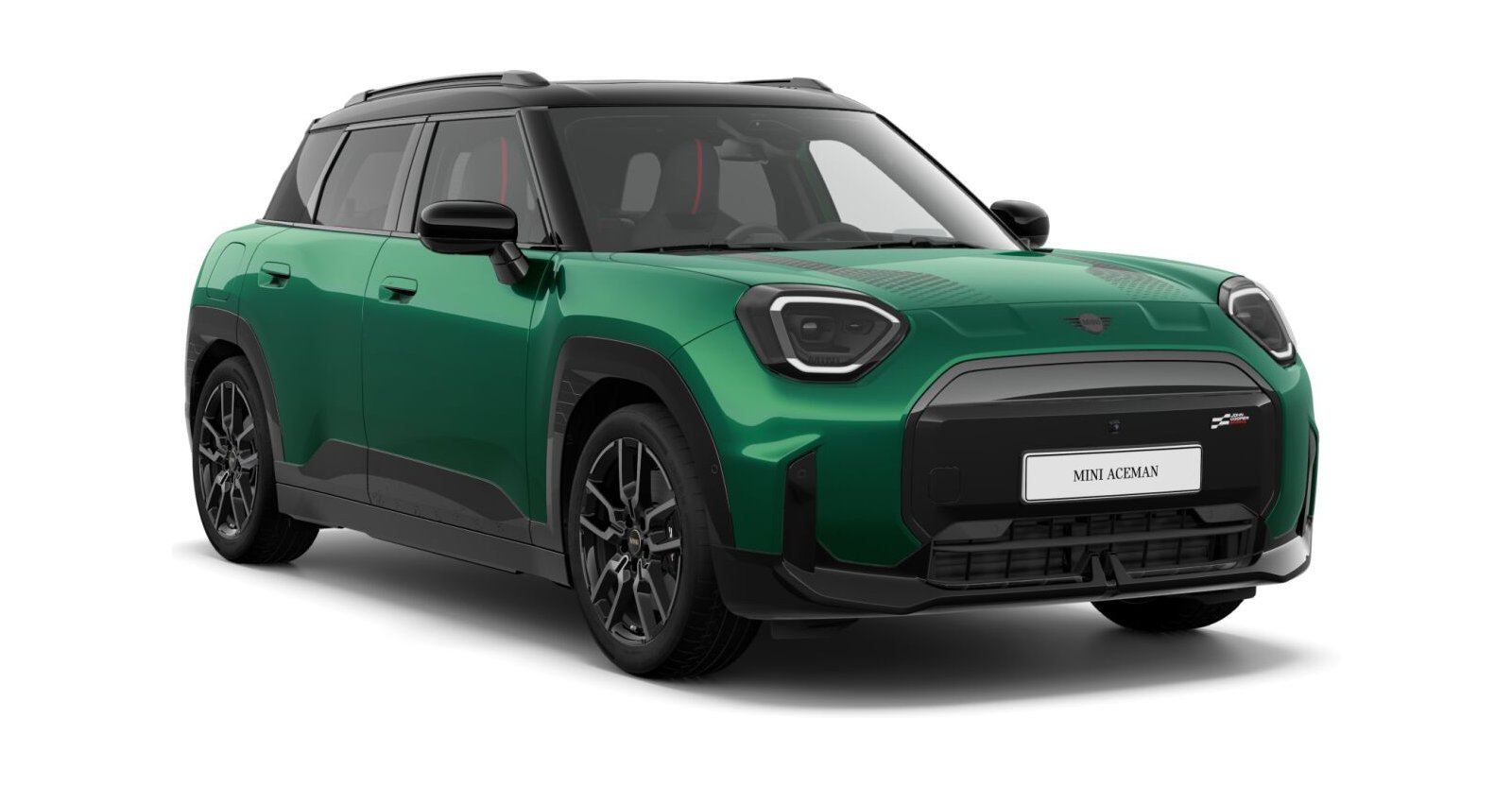 MINI Aceman SE in Grün von vorne MINI Aceman SE in Grün von vorne