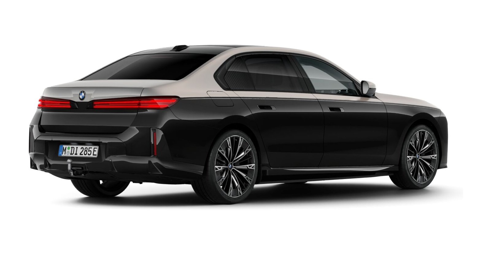 BMW BMW I in Schwarz von hinten