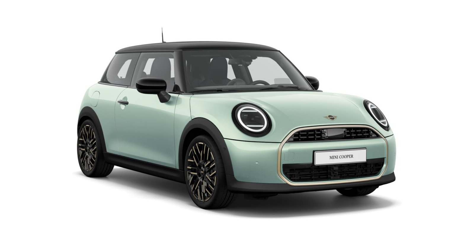 MINI Cooper C in Grün von vorne MINI Cooper C in Grün von vorne