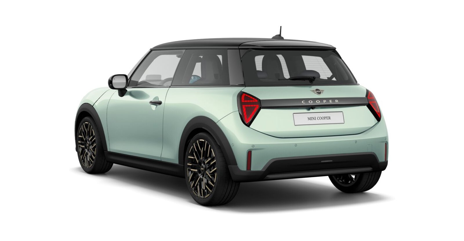 MINI MINI 3-Türer in Grün von hinten