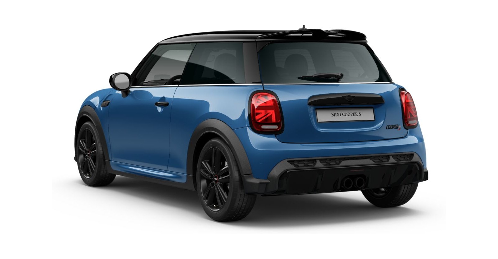 MINI MINI 3-Türer in Blau von hinten MINI MINI 3-Türer in Blau von hinten