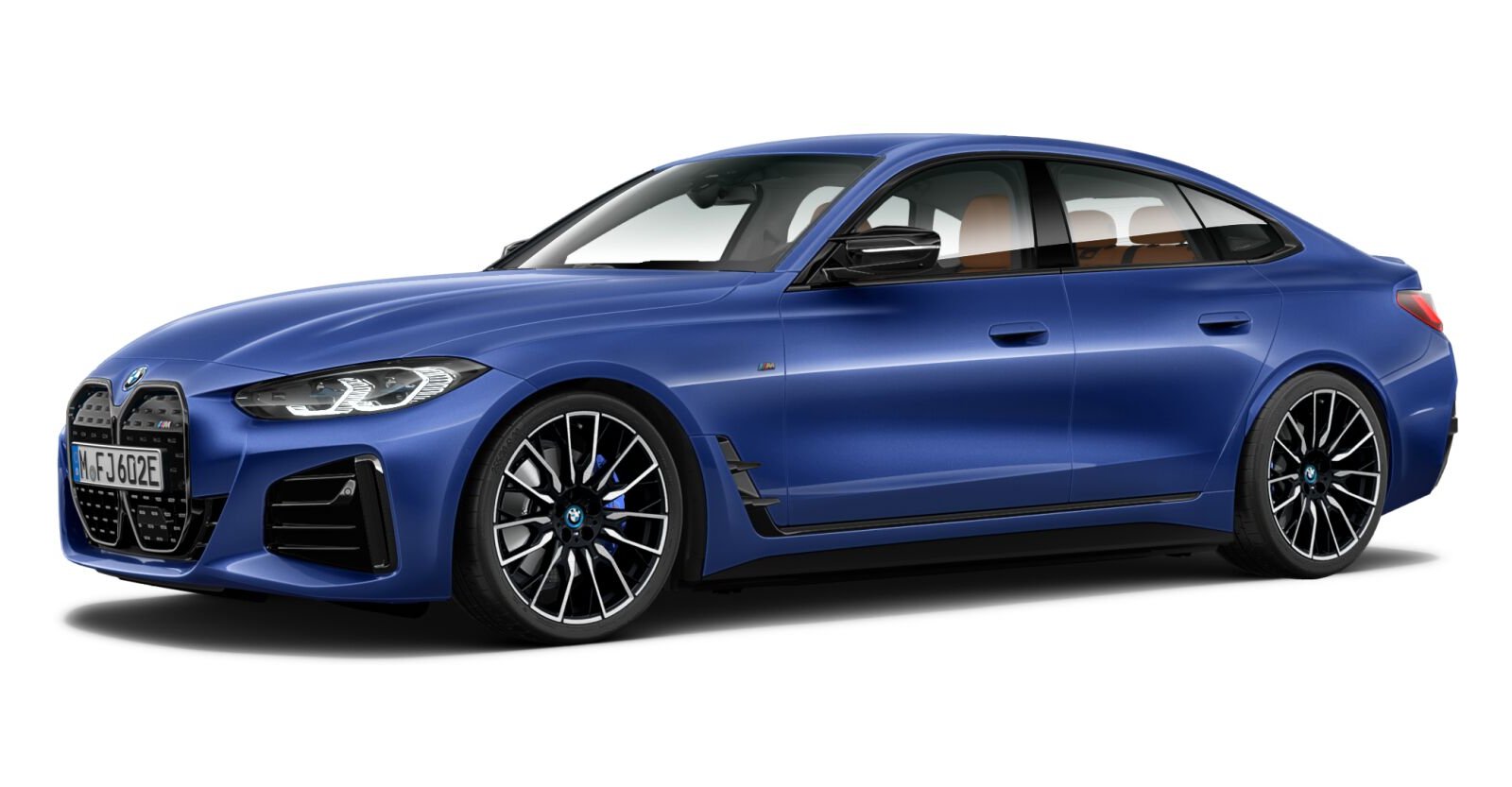BMW BMW I in Blau von vorne BMW BMW I in Blau von vorne