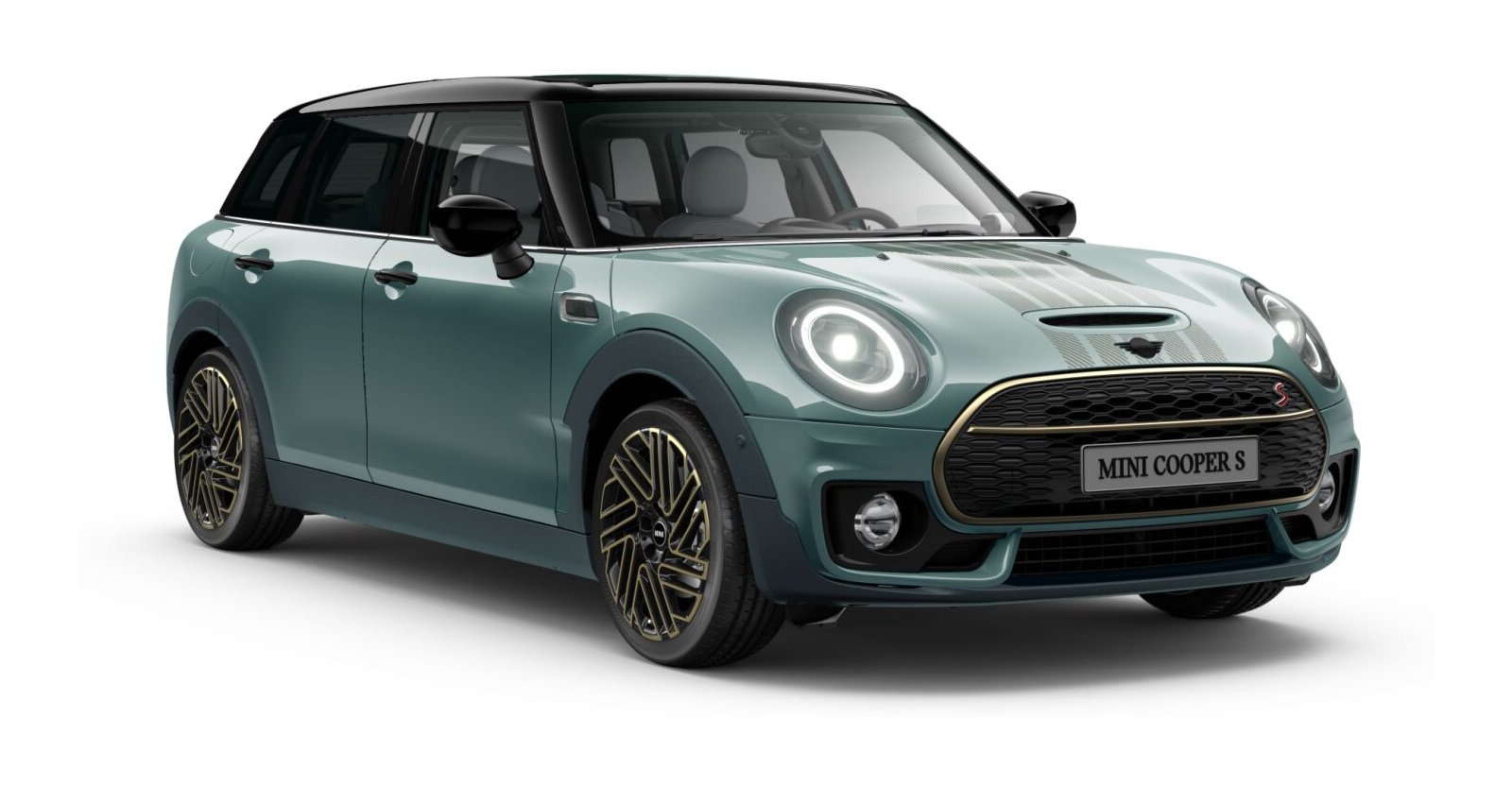 MINI MINI Clubman in Grün von vorne MINI MINI Clubman in Grün von vorne