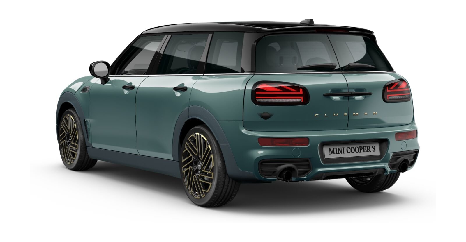 MINI MINI Clubman in Grün von hinten MINI MINI Clubman in Grün von hinten