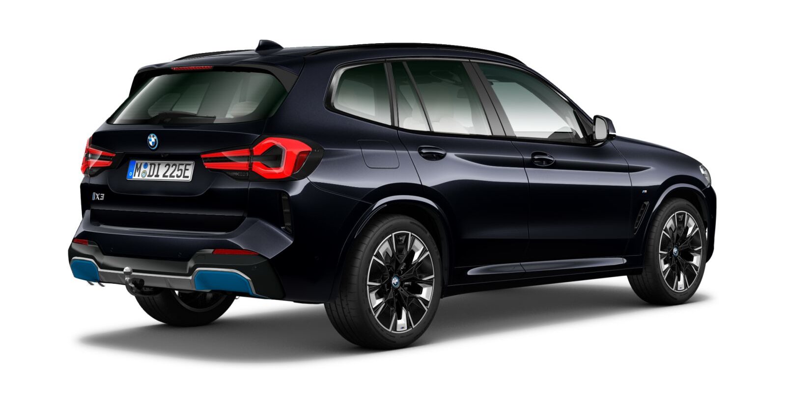 BMW BMW I in Schwarz von hinten