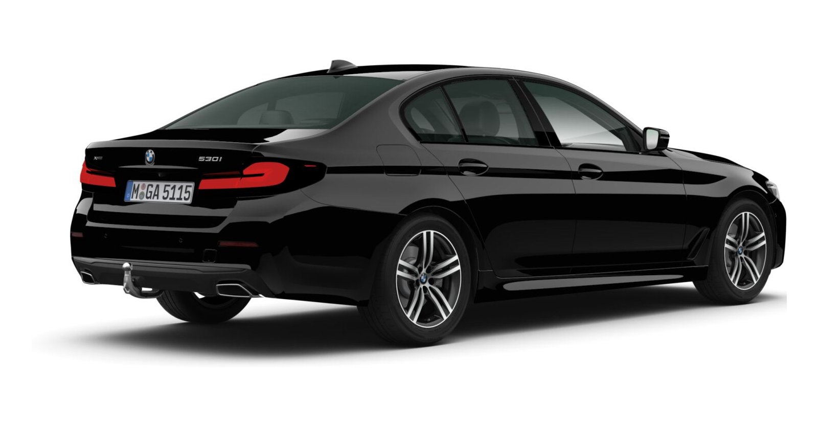 BMW BMW 5er in Schwarz von hinten BMW BMW 5er in Schwarz von hinten