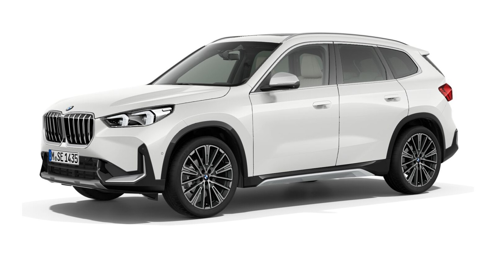 BMW X1 sDrive20i in Weiß von vorne