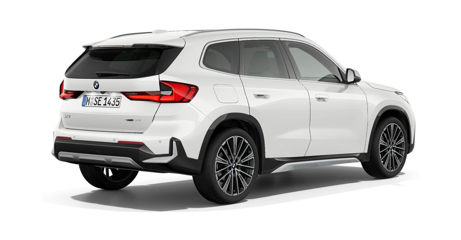 BMW BMW X in Weiß von hinten BMW BMW X in Weiß von hinten
