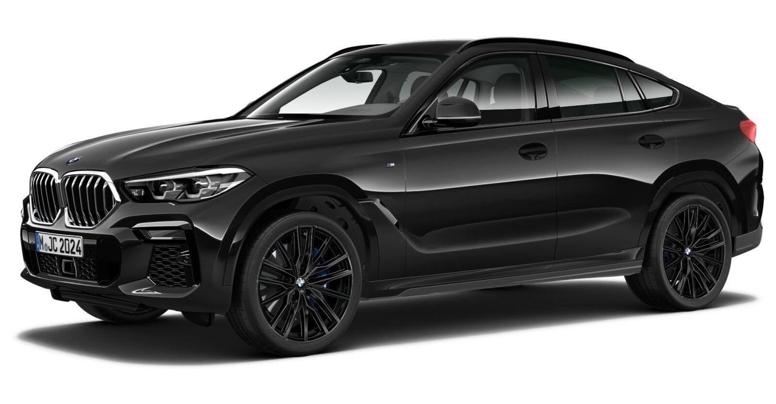 BMW X6 xDrive30d in Schwarz von vorne BMW X6 xDrive30d in Schwarz von vorne