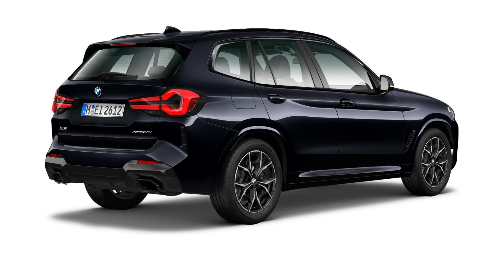 BMW BMW X in Schwarz von hinten BMW BMW X in Schwarz von hinten