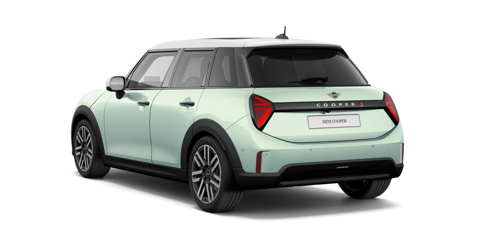 MINI MINI 5-Türer in Grün von hinten