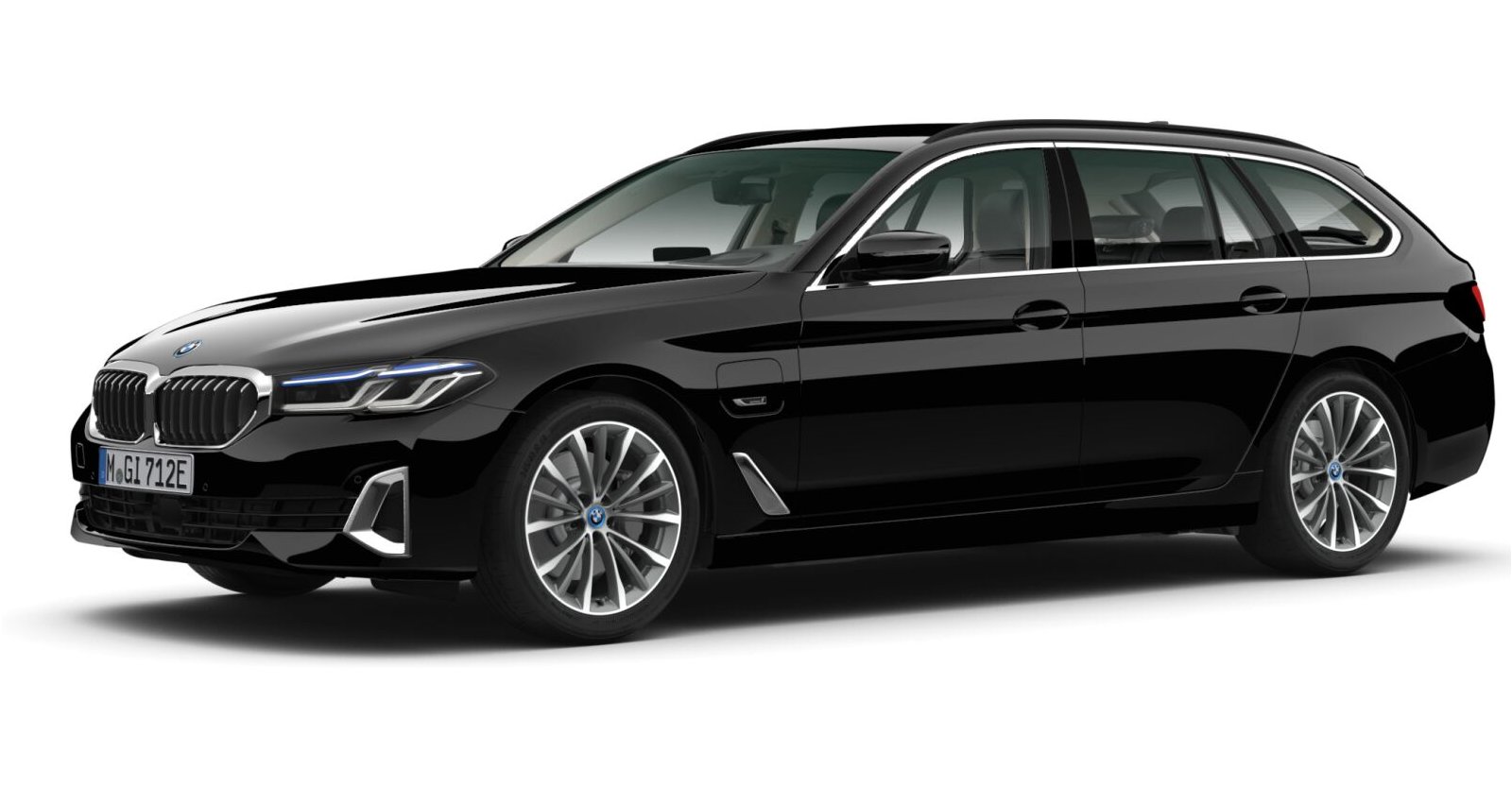 BMW BMW 5er in Schwarz von vorne BMW BMW 5er in Schwarz von vorne