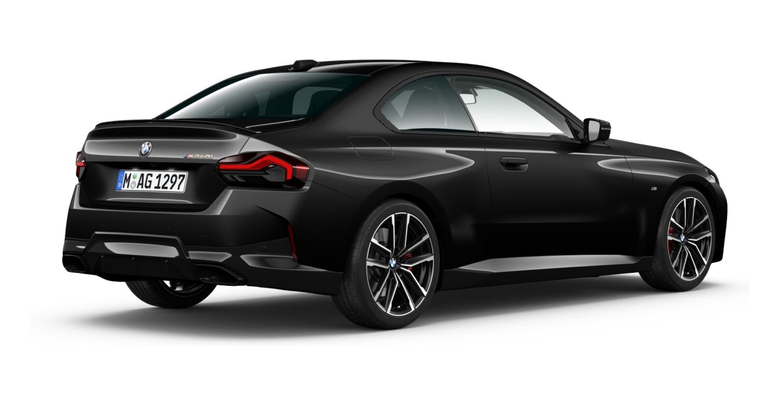 BMW BMW 2er in Schwarz von hinten BMW BMW 2er in Schwarz von hinten