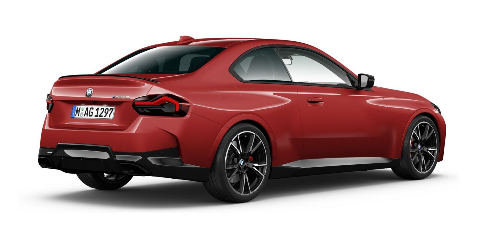 BMW BMW 2er in Rot von hinten
