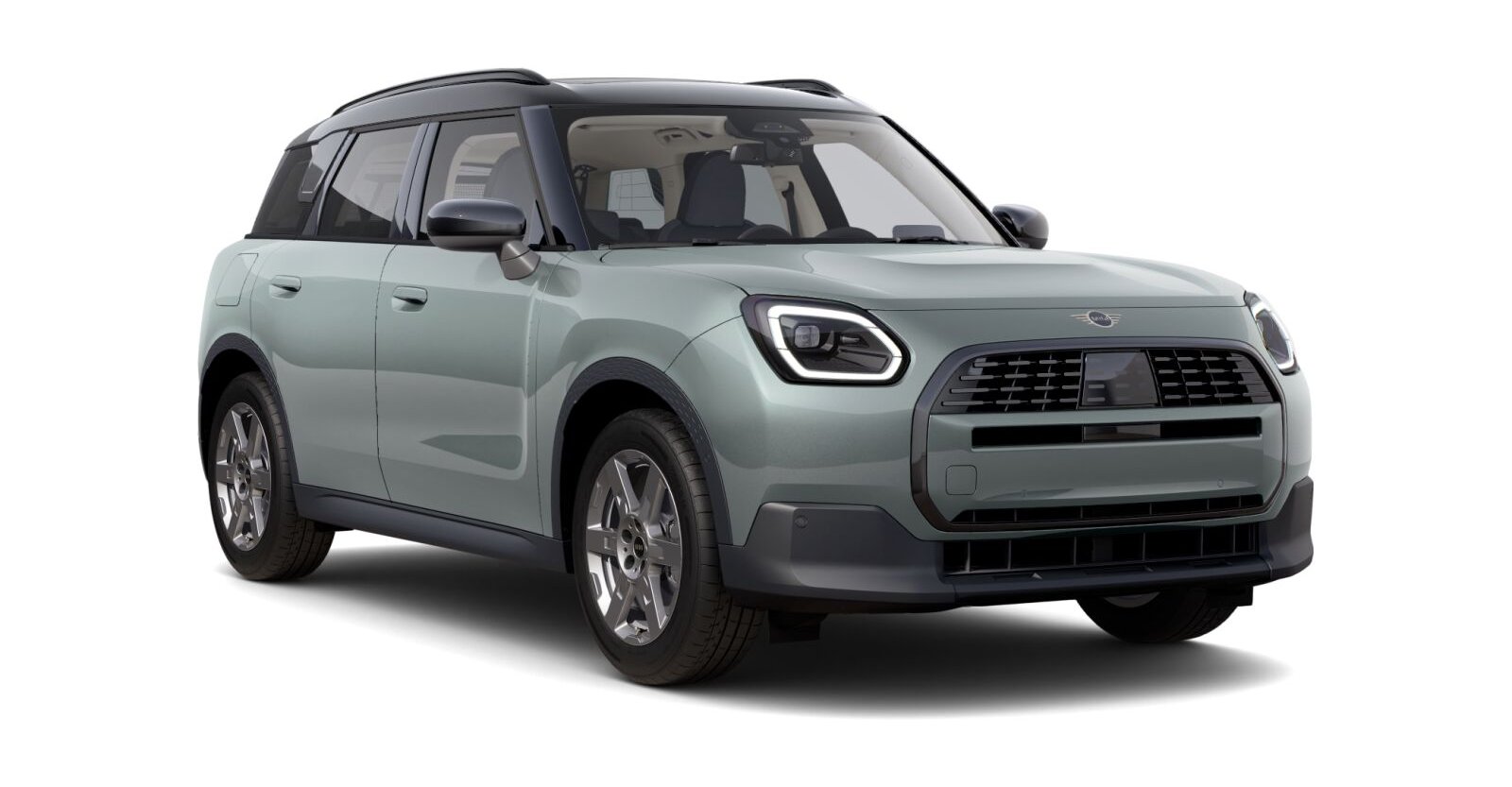 MINI MINI Countryman in Grün von vorne MINI MINI Countryman in Grün von vorne
