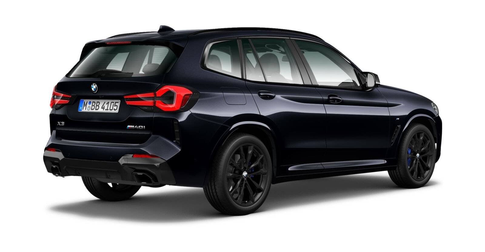 BMW BMW X in Schwarz von hinten BMW BMW X in Schwarz von hinten