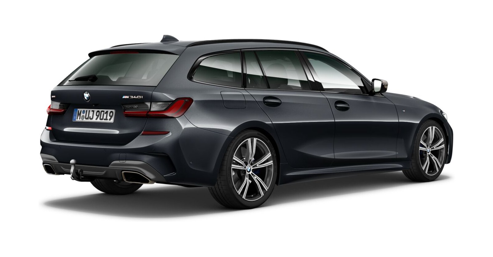 BMW BMW 3er in Grau von hinten BMW BMW 3er in Grau von hinten