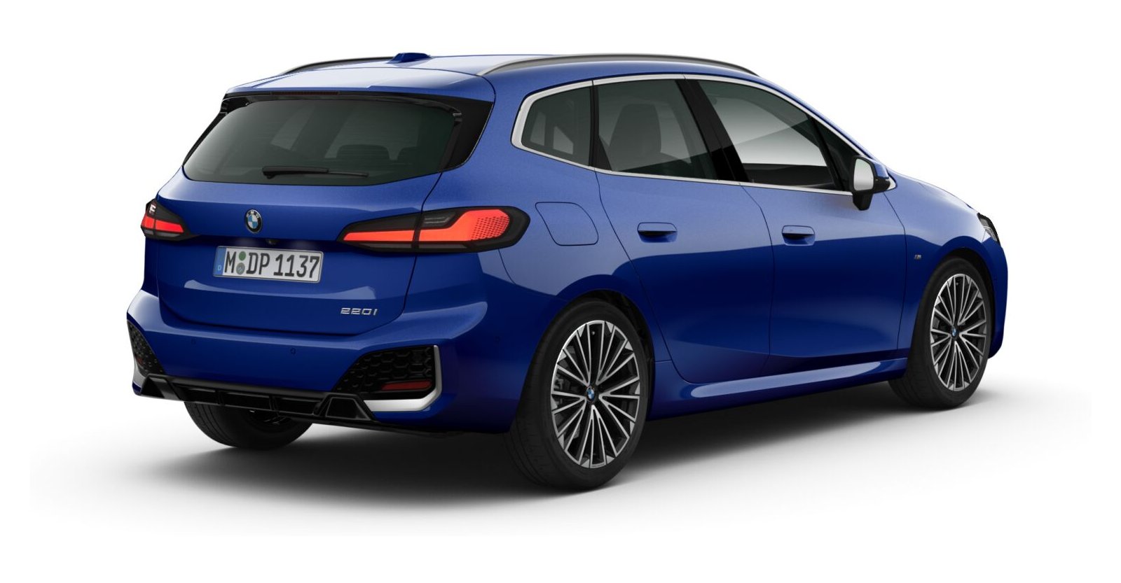 BMW BMW 2er in Blau von hinten BMW BMW 2er in Blau von hinten