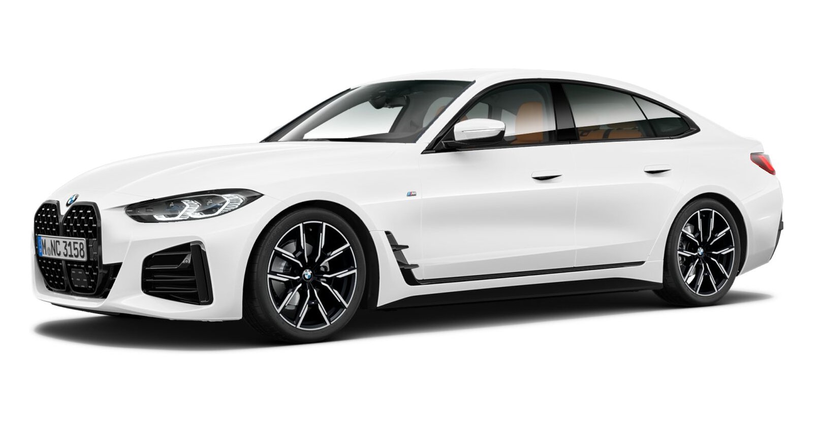 BMW BMW 4er in Weiß von vorne BMW BMW 4er in Weiß von vorne