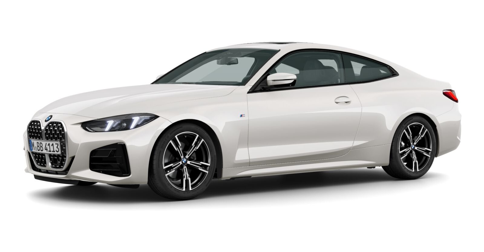 BMW BMW 4er in Weiß von vorne BMW BMW 4er in Weiß von vorne