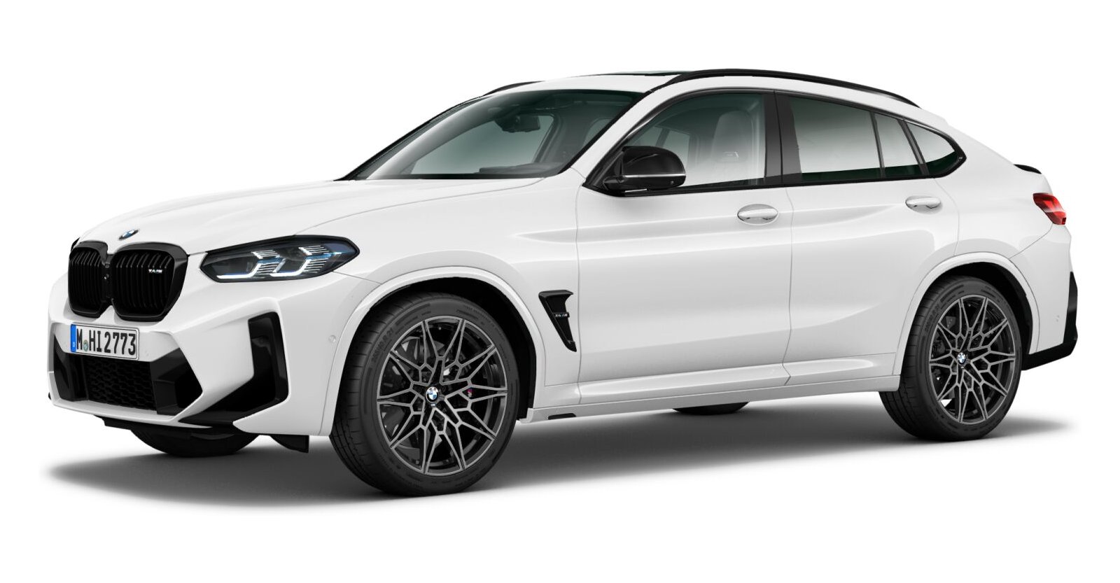 BMW X4 M Competition in Weiß von vorne BMW X4 M Competition in Weiß von vorne